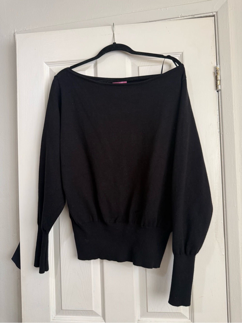 Edikted Black Women's Boatneck Sweater - Unbranded
